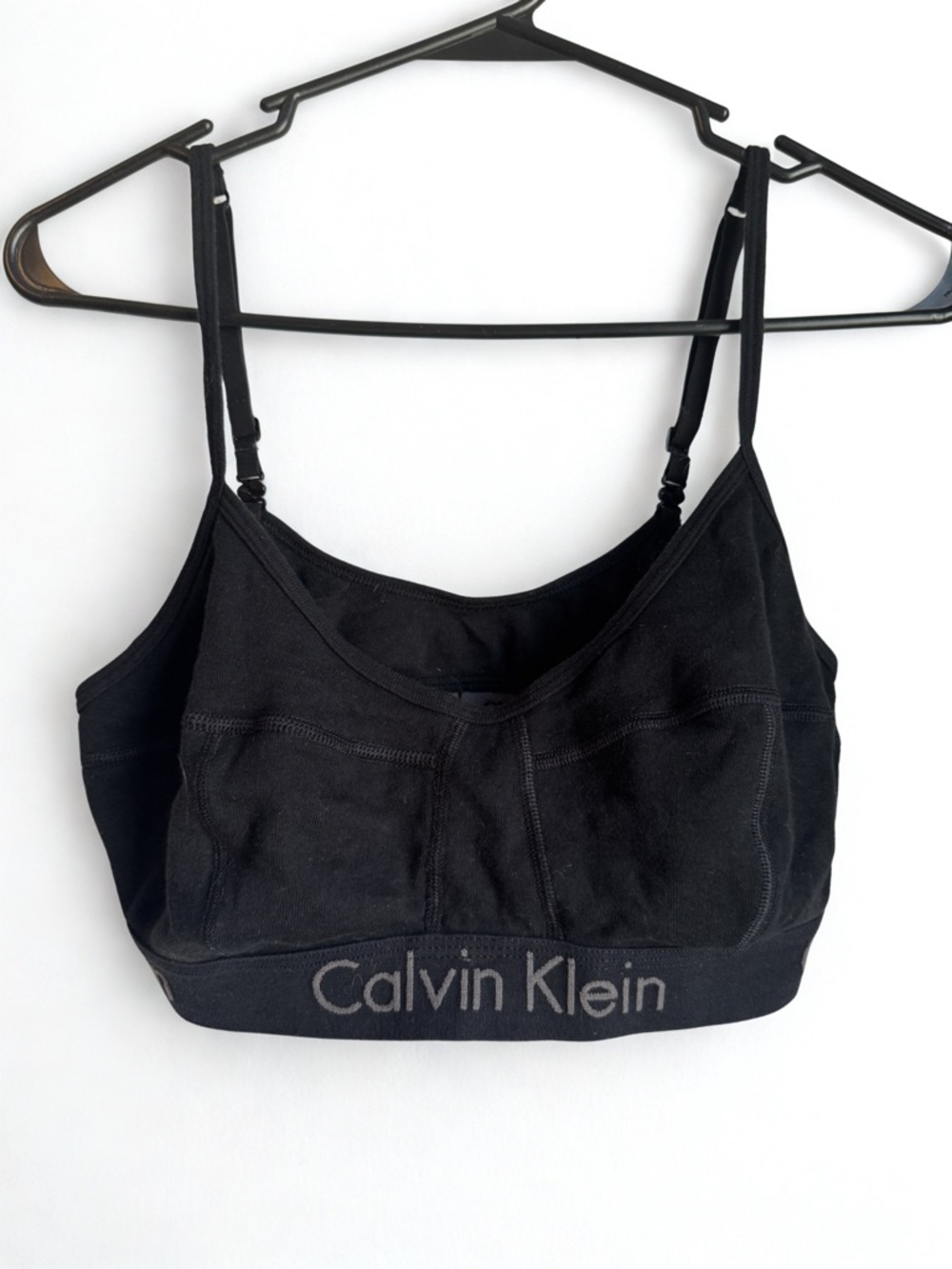 Calvin Klein Black Bralette with Logo Band